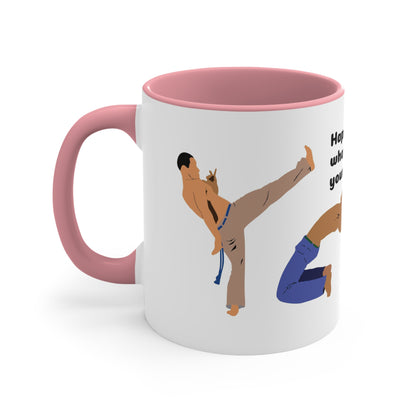 Capoeira saying and photo Accent Coffee Mug, 11oz