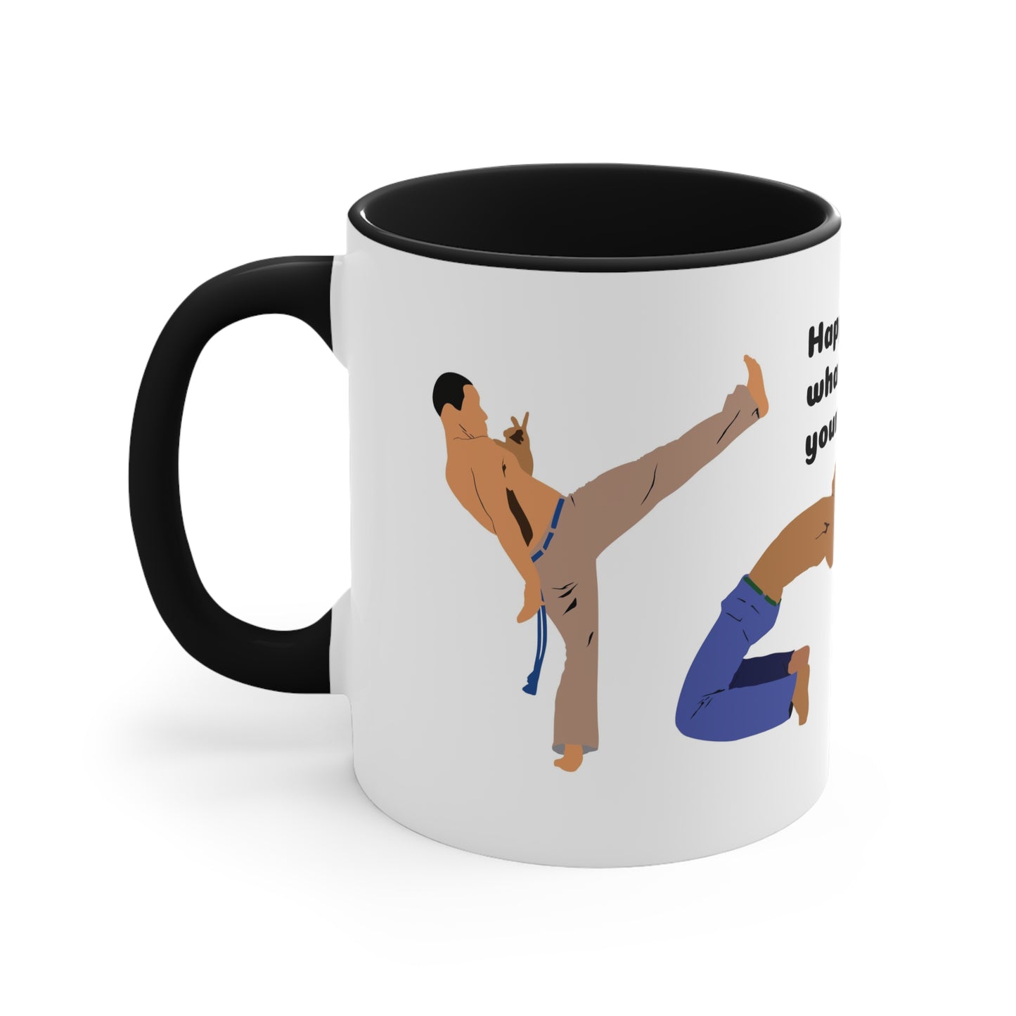 Capoeira saying and photo Accent Coffee Mug, 11oz