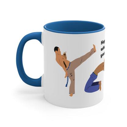 Capoeira saying and photo Accent Coffee Mug, 11oz